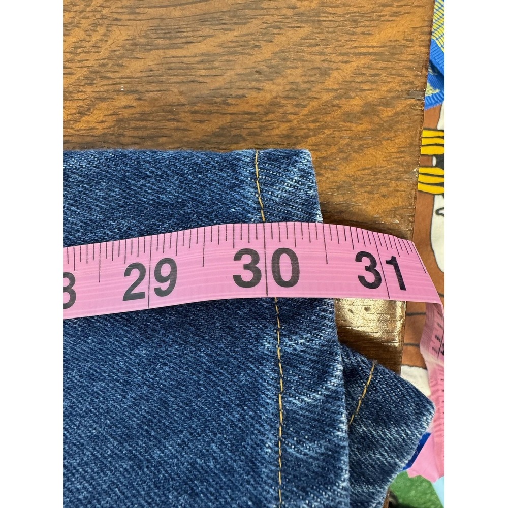 Vintage Levis 505 Jeans Mens 34x30 Blue Denim Orange Tab Straight Leg USA 90s - Picture 7 of 8